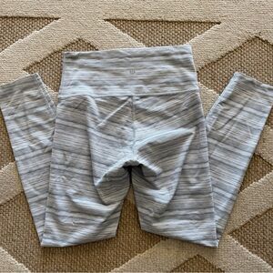 Lululemon Athletica Gray Striped Leggings